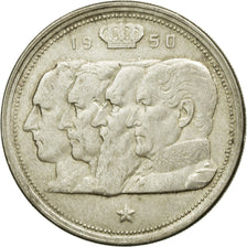 Coin, Belgium, 100 Francs, 100 Frank, 1950, EF(40-45), Silver, KM:138.1