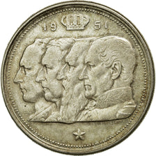 Coin, Belgium, 100 Francs, 100 Frank, 1951, EF(40-45), Silver, KM:139.1