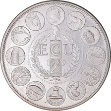 France, Médaille, Ecu Europa, Marianne, 1989, Rodier, SPL+, Argent