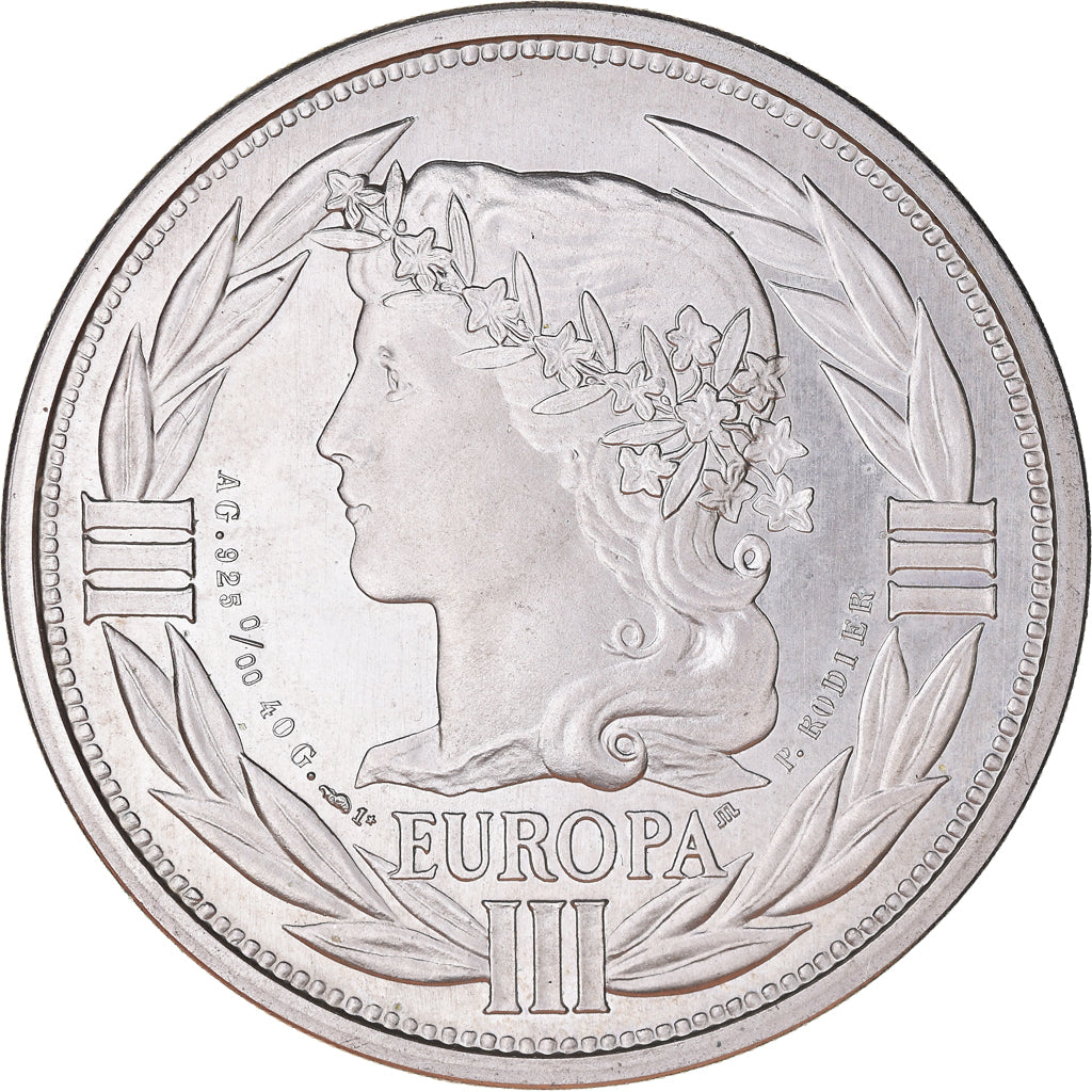 France, Médaille, Ecu Europa, Marianne, 1989, Rodier, SPL+, Argent