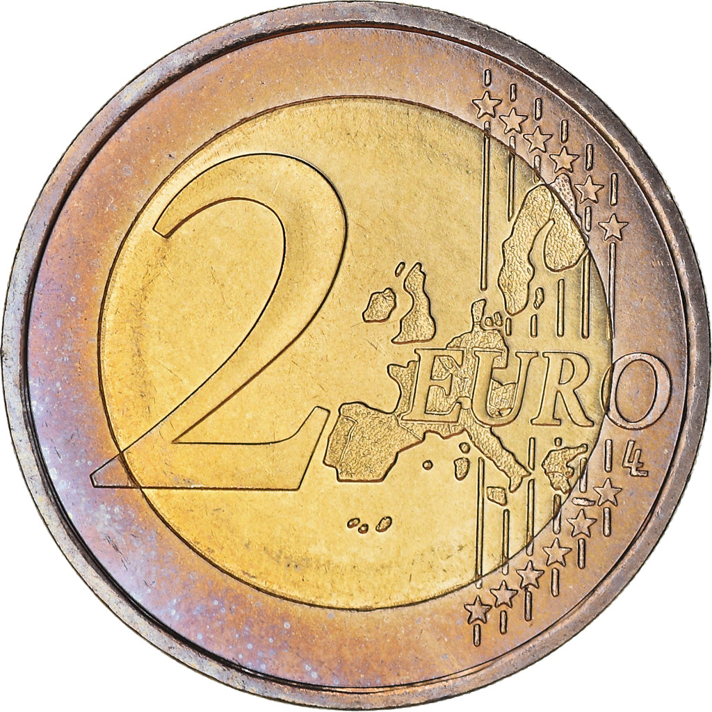 Monaco, 2 Euro, 2001, Paris, MS(64), Bi-Metallic, KM:186