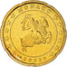 Monaco, 20 Euro Cent, 2002, Paris, MS(64), Brass, KM:171
