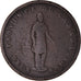 Canada, ficha, Québec Bank Token, One Penny, Deux Sous, 1852, MB, Rame