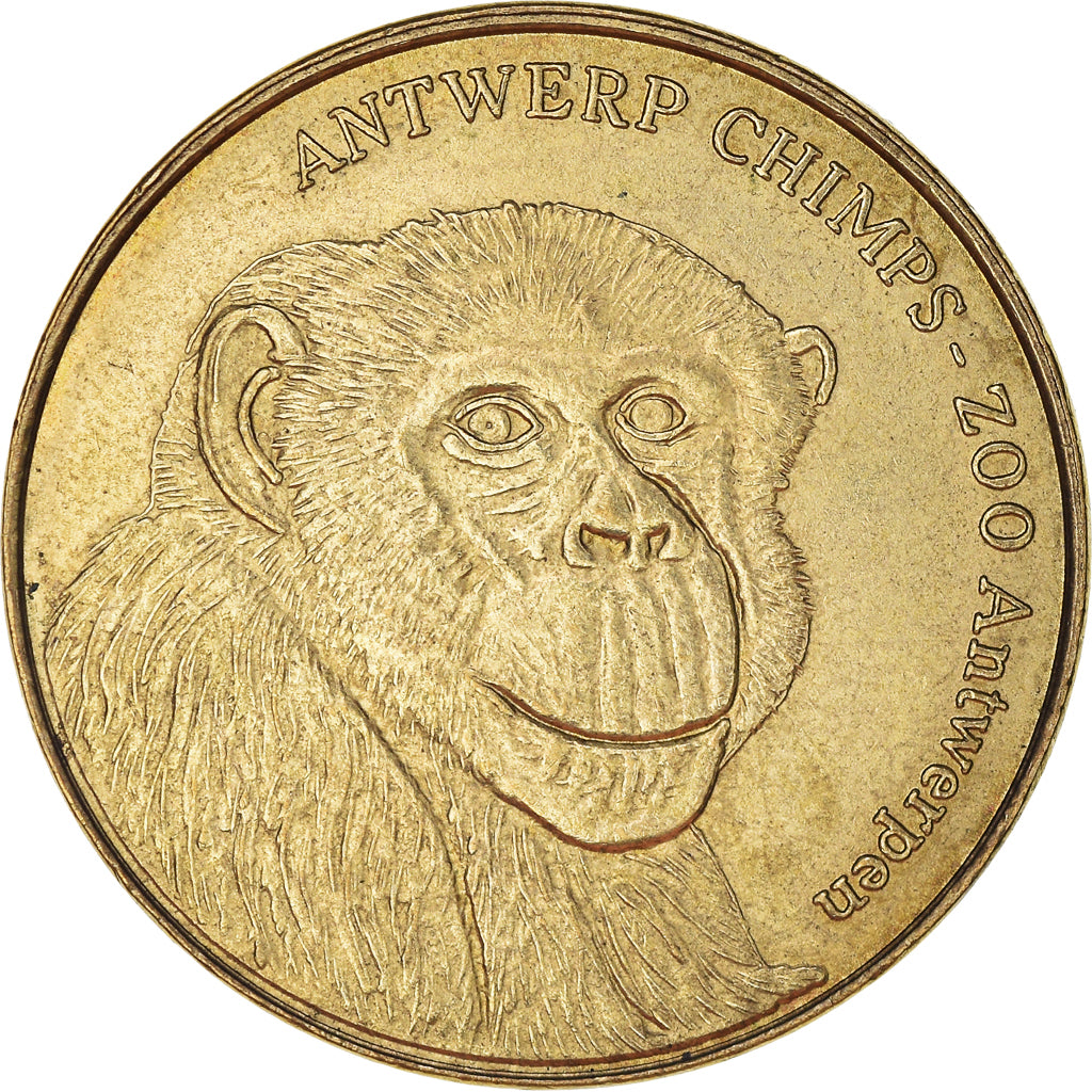 Belgium, Token, Touristic token, Zoo d'Anvers, Singes, 2011, AU(50-53)