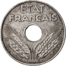 Monnaie, France, État français, 20 Centimes, 1944, TTB+, Iron, KM:900.2a