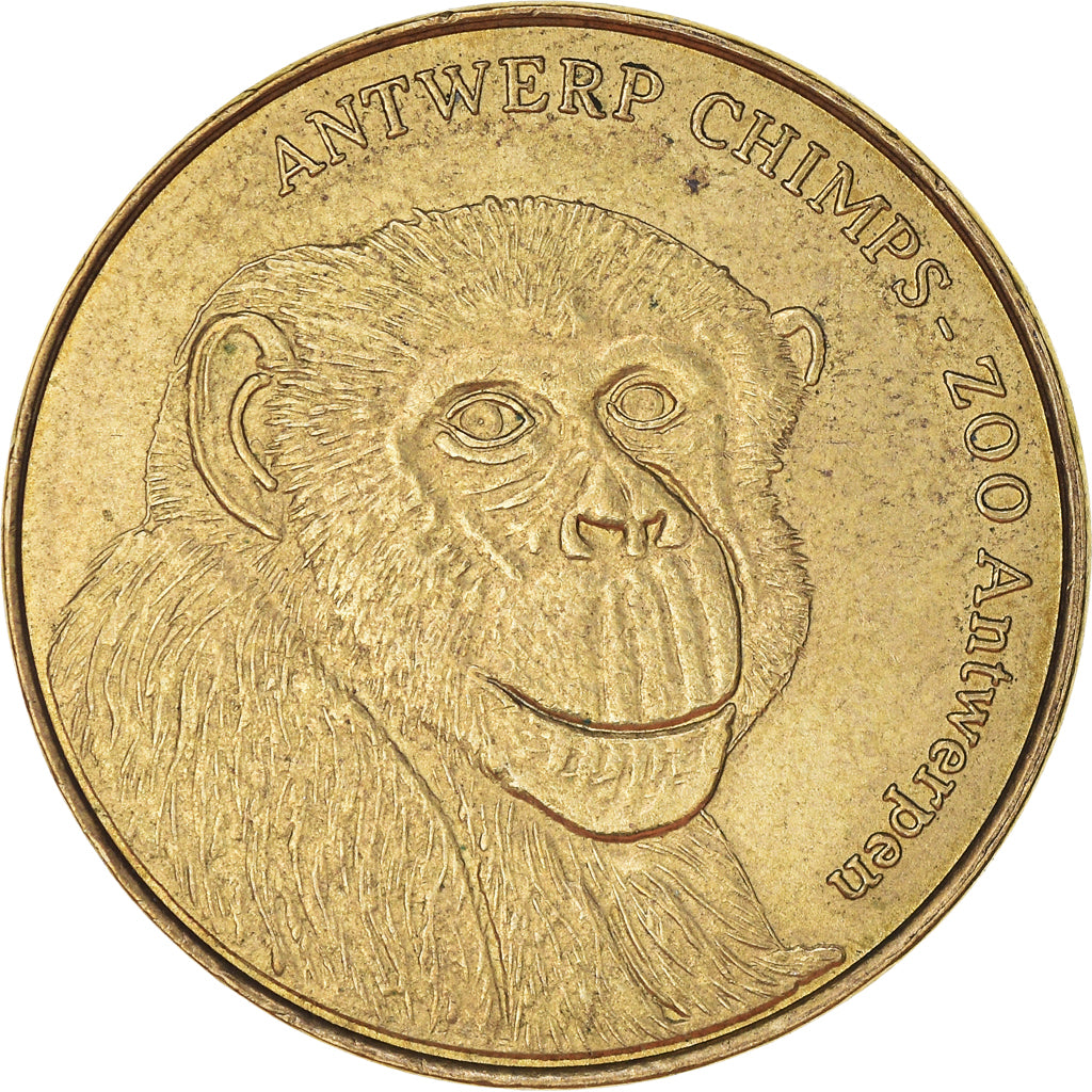 Belgique, Jeton, Jeton Touristique, Zoo d'Anvers, Singes, 2011, TTB