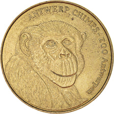 Belgique, Jeton, Jeton Touristique, Zoo d'Anvers, Singes, 2011, TTB