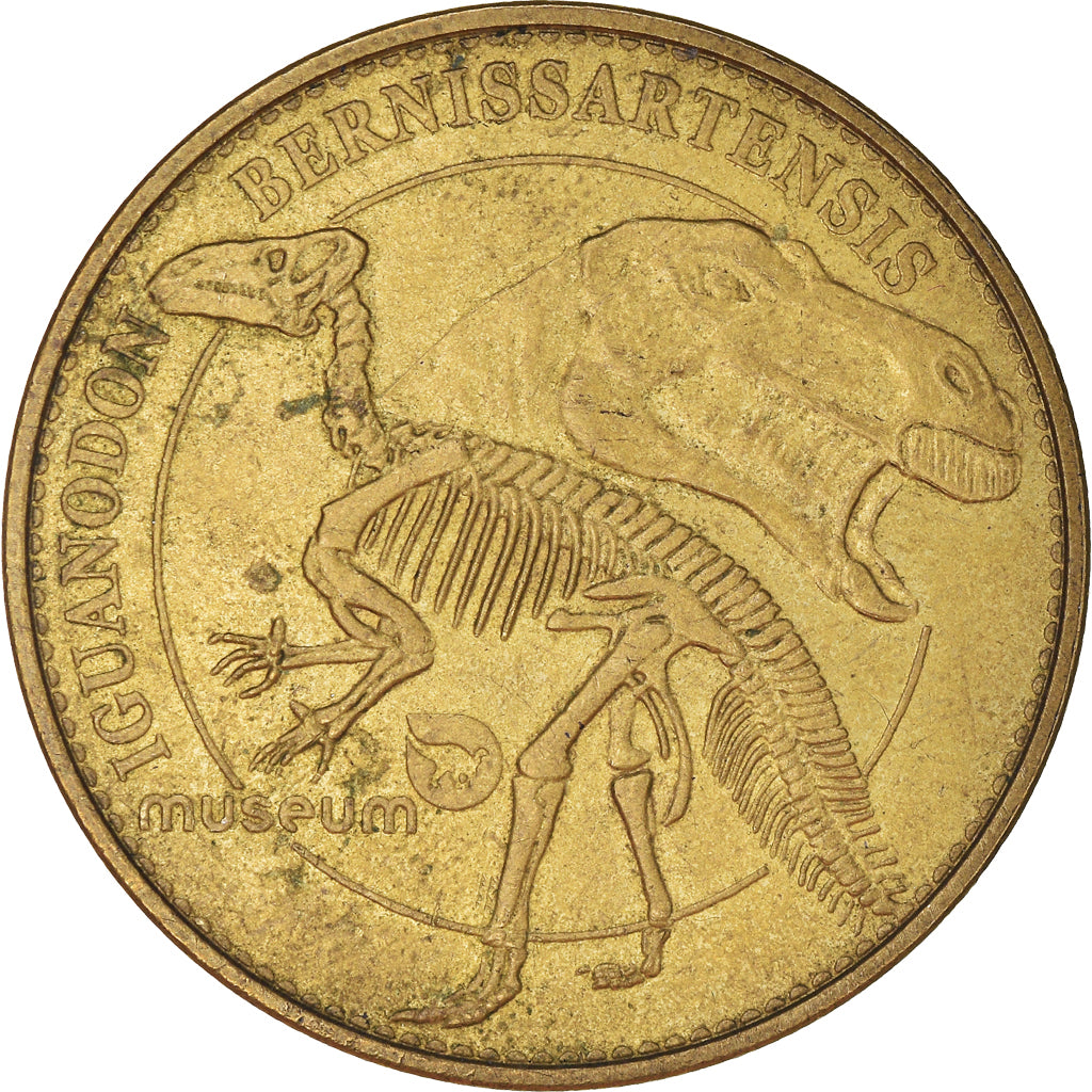 Belgium, Token, Touristic token, Museum, Iguanodon Bernissartensis, 2008
