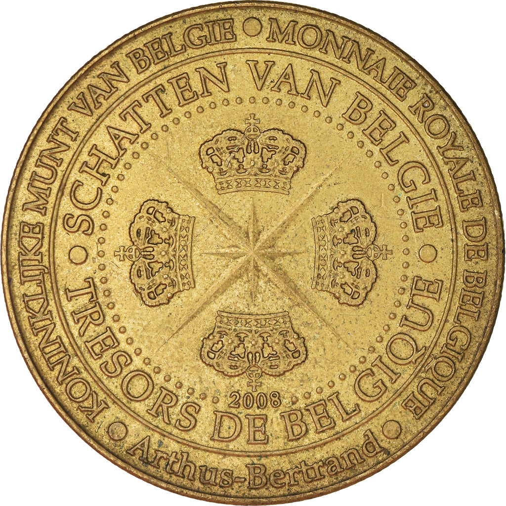 Belgium, Token, Touristic token, Museum, Iguanodon Bernissartensis, 2008