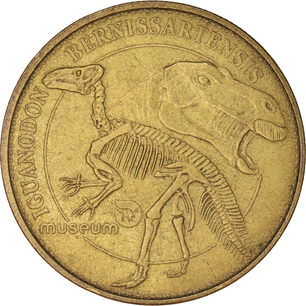 Belgium, Token, Touristic token, Museum, Iguanodon Bernissartensis, 2008, Arthus