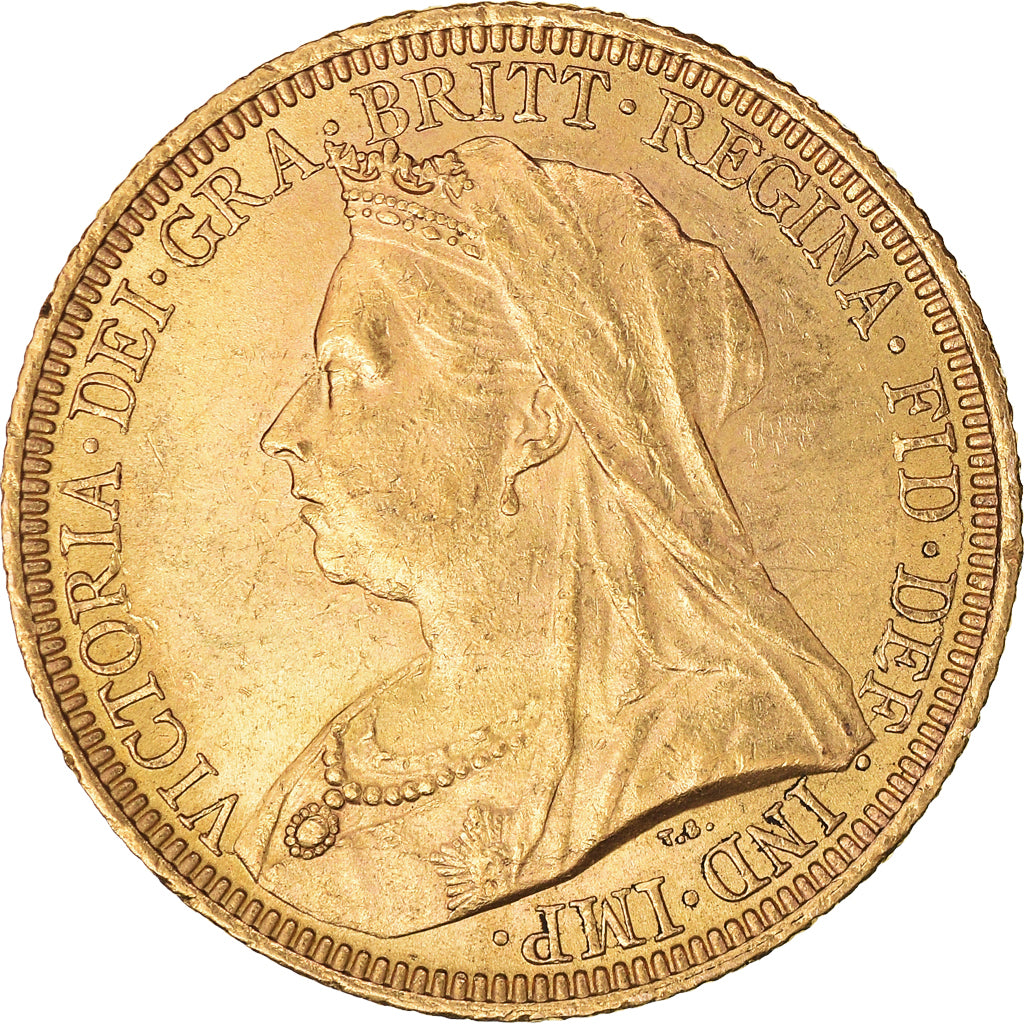 Coin, Australia, Victoria, Sovereign, 1897, Sydney, AU(55-58), Gold, KM:13