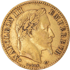Moneta, Francia, Napoleon III, Napoléon III, 10 Francs, 1867, Strasbourg, BB