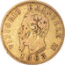 Moneta, Włochy, Vittorio Emanuele II, 10 Lire, 1863, Torino, VF(30-35), Złoto