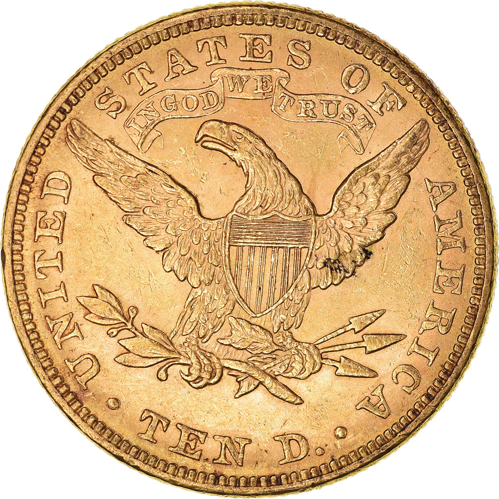 Coin, United States, Coronet Head, $10, Eagle, 1882, U.S. Mint, Philadelphia