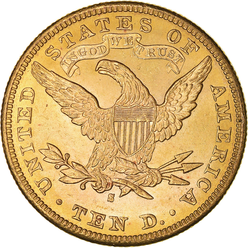 Coin, United States, Coronet Head, $10, Eagle, 1886, San Francisco, AU(55-58)