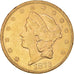 Moneta, USA, Liberty Head, $20, Double Eagle, 1873, U.S. Mint, Philadelphia