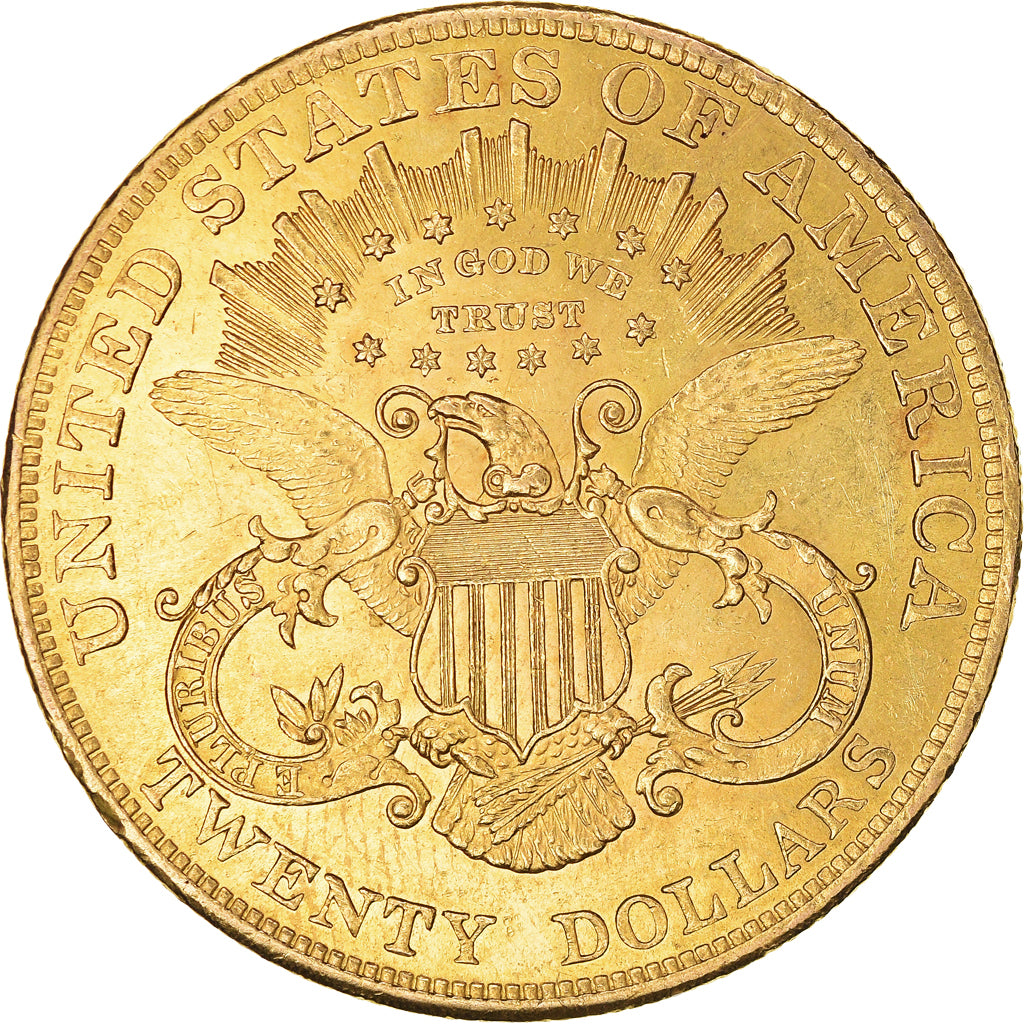 Coin, United States, $20, Double Eagle, 1904, Philadelphia, AU(50-53), Gold