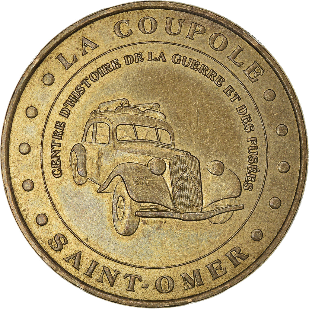 France, Jeton, Jeton Touristique, Helfaut - la coupole n°2 - Traction n°1
