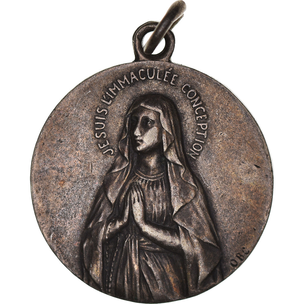 France, Medal, Lourdes - Je suis l'Immaculée Conception, Religions & beliefs