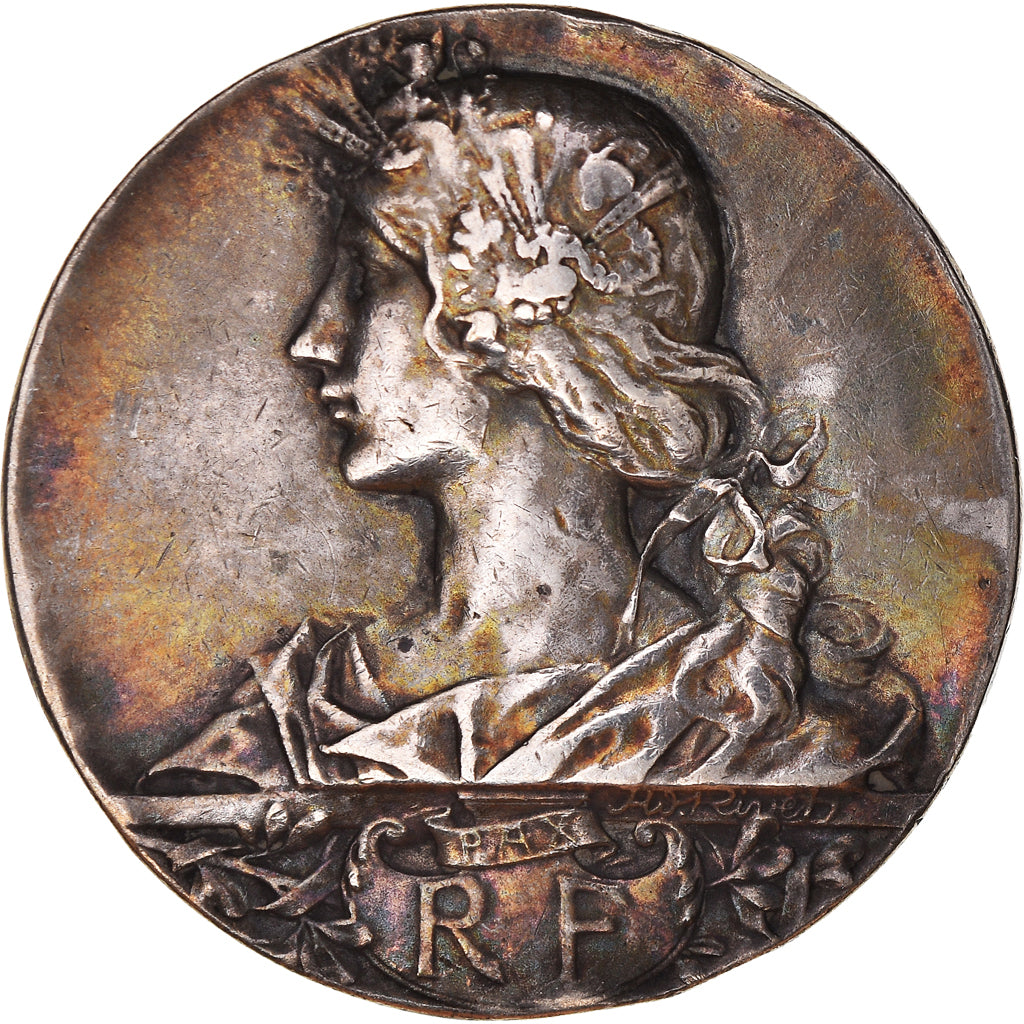 France, Medal, Comice de Lumbres, Agriculture, Rivet, AU(50-53), Silver