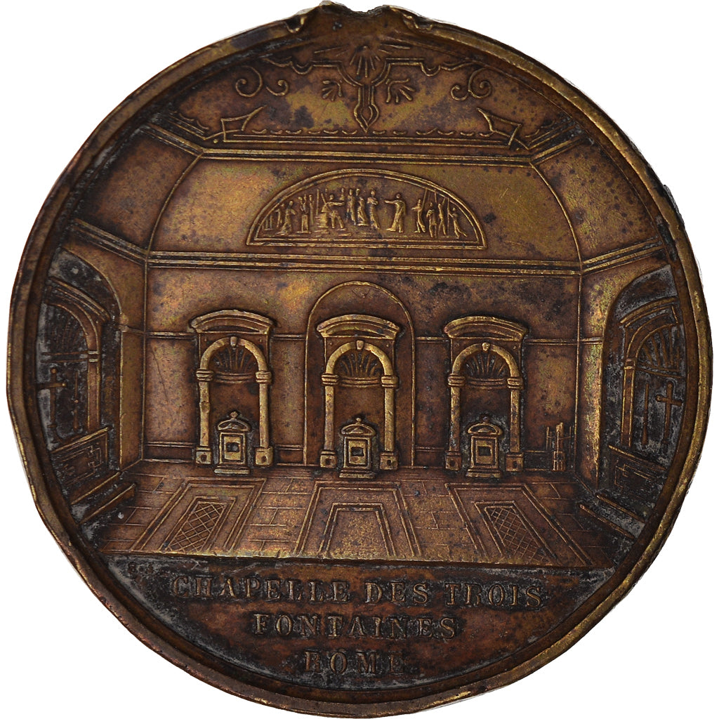 France, Medal, Chapelle des trois Fontaines, Rome, Religions & beliefs