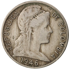 Colombia, 5 Centavos, 1946, EF(40-45), Copper-nickel, KM:199
