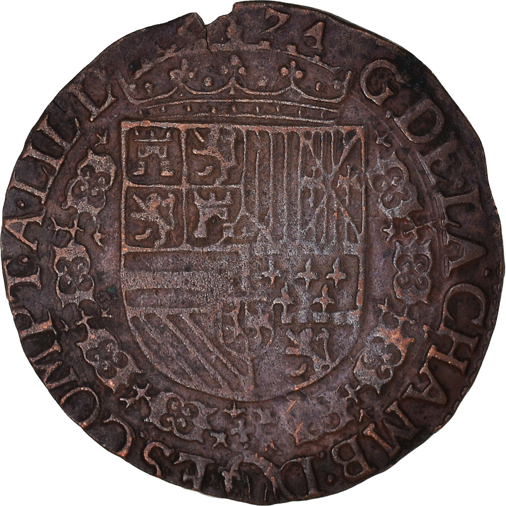 Países Baixos Espanhóis, Token, Filipe II, Chambre des Comptes de Lille, 1574