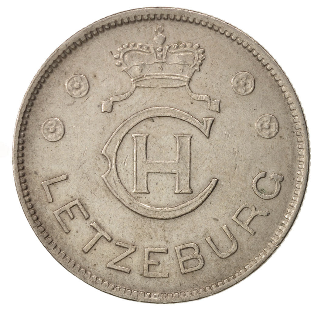 Coin, Luxembourg, Charlotte, Franc, 1939, EF(40-45), Copper-nickel, KM:44