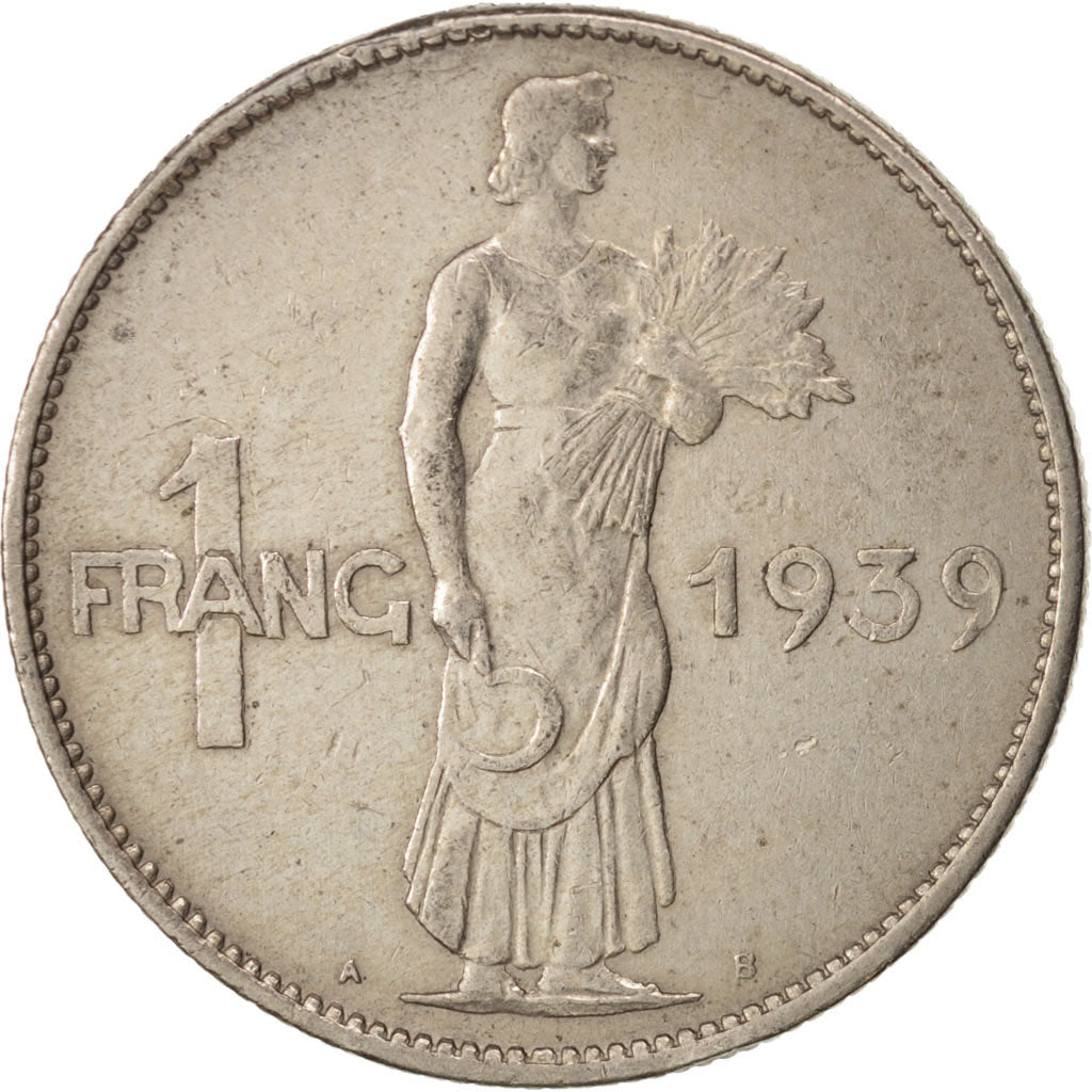 Coin, Luxembourg, Charlotte, Franc, 1939, EF(40-45), Copper-nickel, KM:44