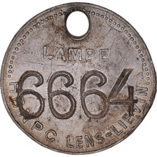 France, Jeton, Jeton de Lampe de Mineur, Lens-Liévin, TTB, Aluminium