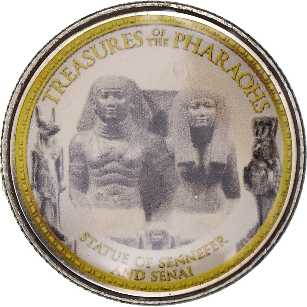 Moneta, Egitto, Statue of Sennefer and senaï, Pound, 2010/AH1431, Colorized