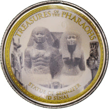 Moneta, Egitto, Statue of Sennefer and senaï, Pound, 2010/AH1431, Colorized