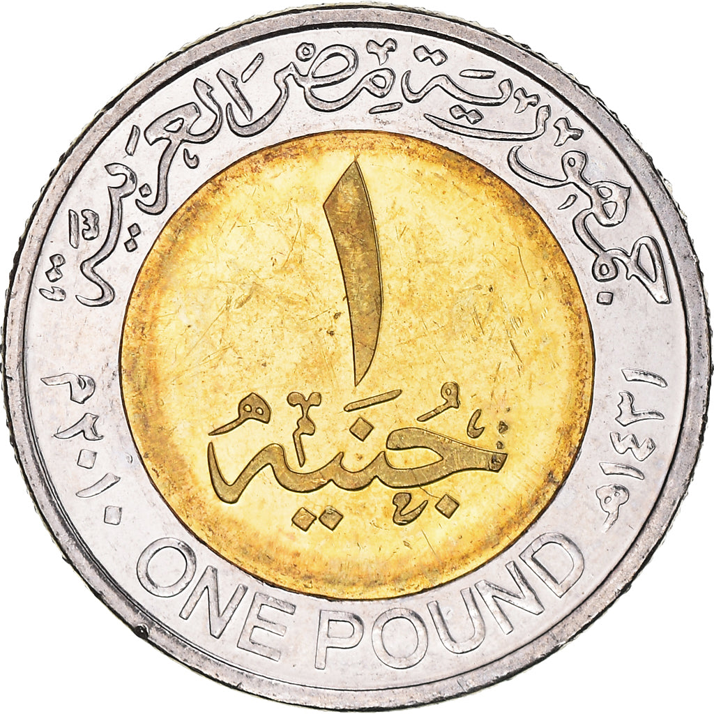 Coin, Egypt, Group of Lance Warriors, Pound, 2010/AH1431, Colorized, MS(65-70)