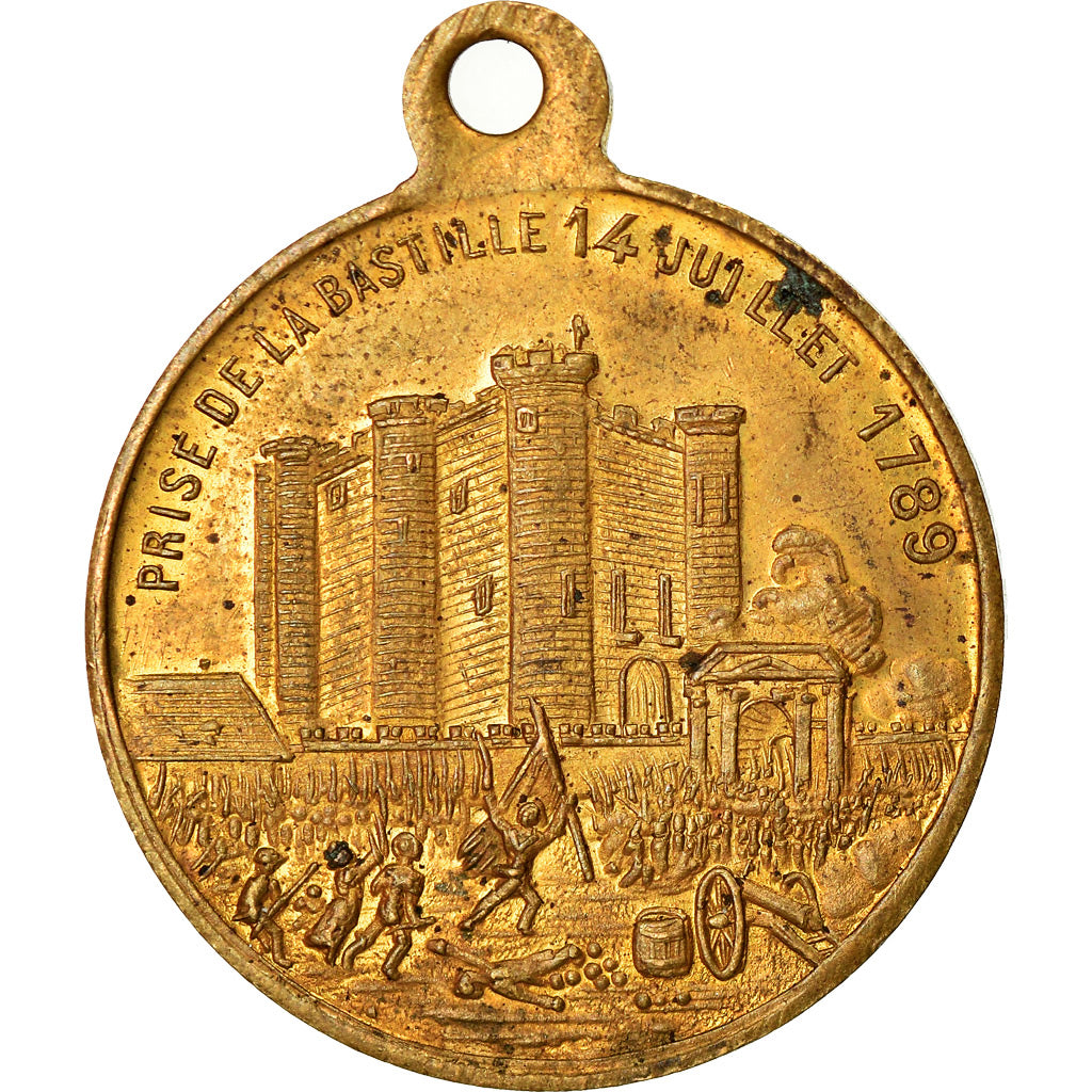 France, Token, Fête Nationale, Distribution des Drapeaux par Jules Grévy