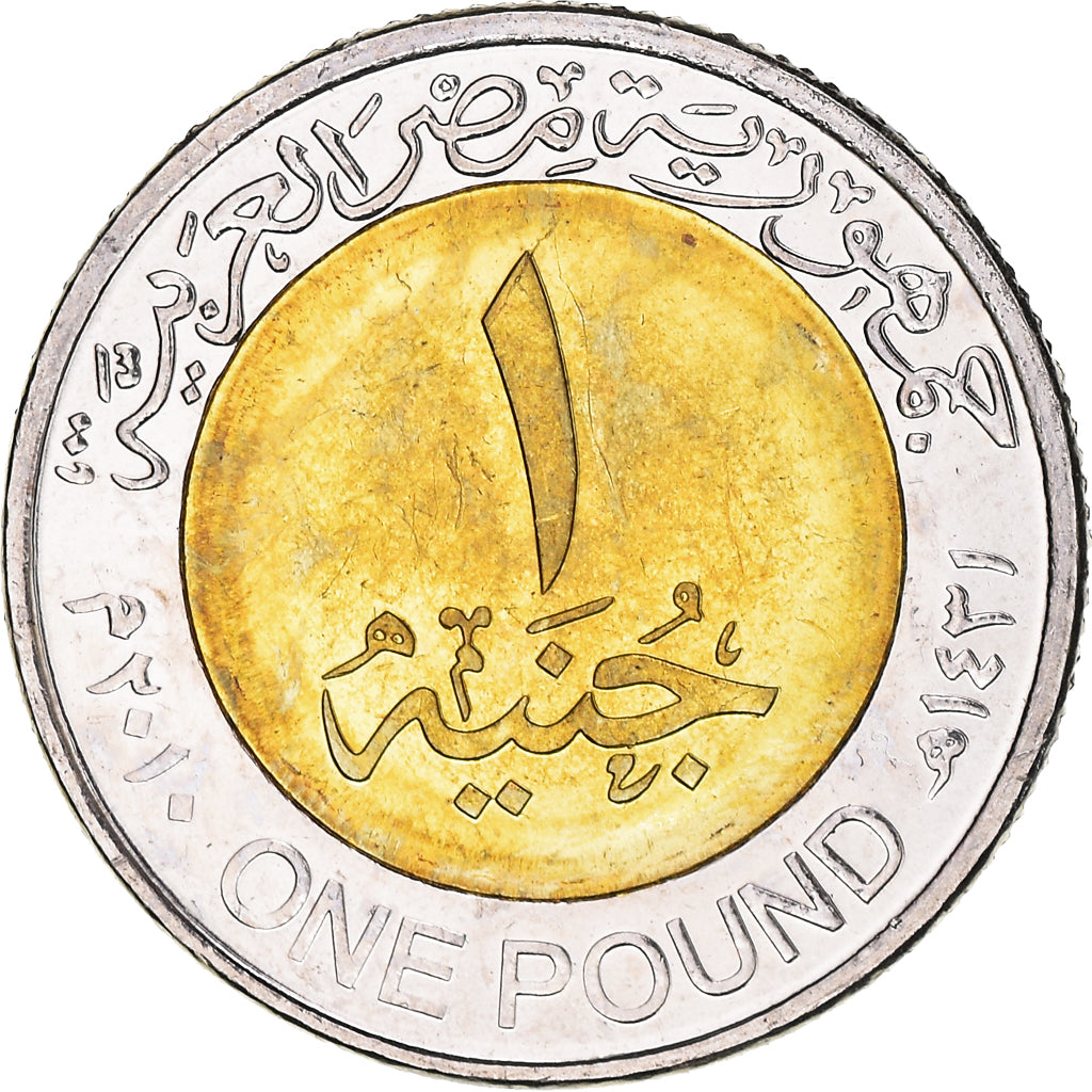 Coin, Egypt, Valley of the Kings, Pound, 2010/AH1431, Colorized, MS(65-70)