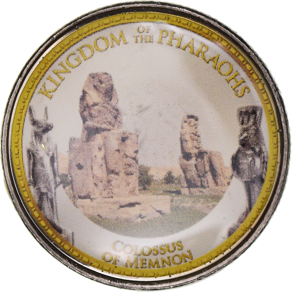 Coin, Egypt, Colossus of Memnon, Pound, 2010/AH1431, Colorized, MS(65-70)