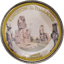 Coin, Egypt, Colossus of Memnon, Pound, 2010/AH1431, Colorized, MS(65-70)