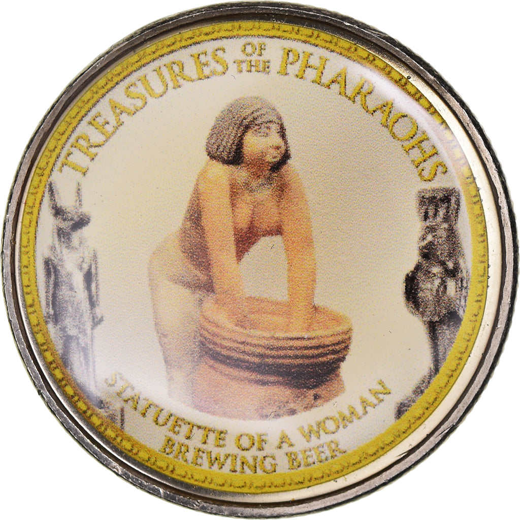Moneta, Egitto, Statuette of a woman brewing beer, Pound, 2010/AH1431