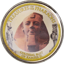 Moneta, Egitto, Colossal Bust of Ramses II, Pound, 2008/AH1429, Colorized, FDC