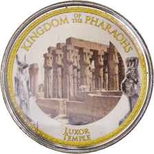 Coin, Egypt, Luxor Temple, Pound, 2008/AH1429, Colorized, MS(65-70), Bimetallic