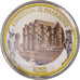 Coin, Egypt, Luxor Temple, Pound, 2008/AH1429, Colorized, MS(65-70), Bimetallic