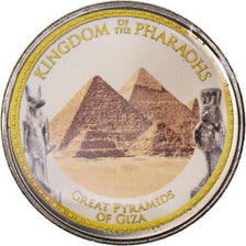 Coin, Egypt, Great Pyramids of Giza, Pound, 2008/AH1429, Colorized, MS(65-70)
