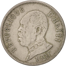 Haiti, 50 Centimes, 1907, EF(40-45), Copper-nickel, KM:56
