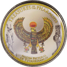 Moneta, Egitto, Falcon pectoral of Tutankhamun, Pound, 2008/AH1429, Colorized