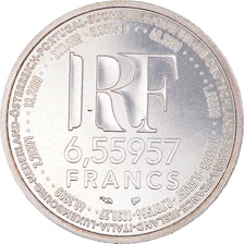 Coin, France, Europa, 6.55957 Francs, 1999, Paris, MS(64), Silver, KM:1255