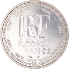Münze, Frankreich, Europa, 6.55957 Francs, 1999, Paris, UNZ+, Silber, KM:1255