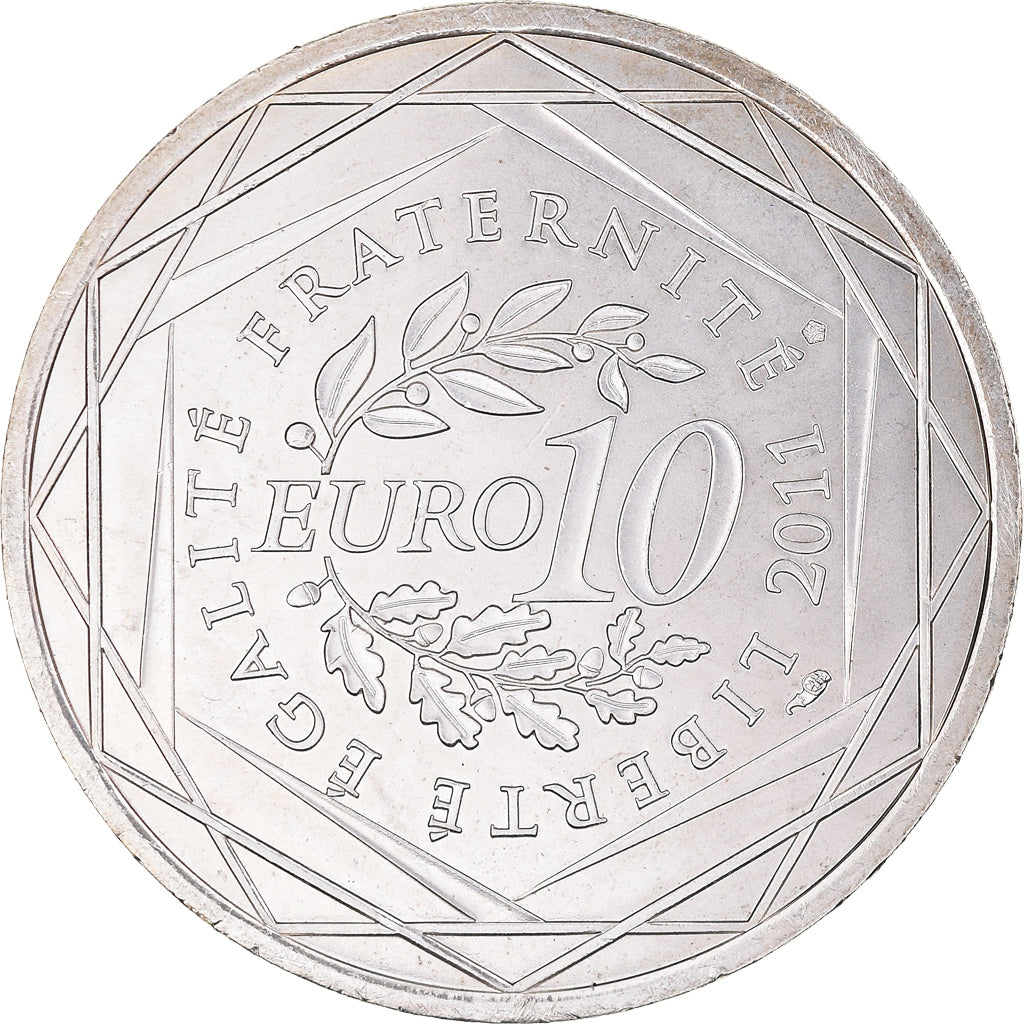 France, 10 Euro, Mayotte, Euros des régions, 2011, SPL, Argent