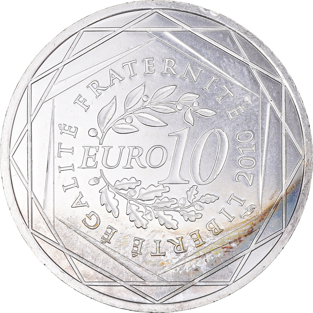 France, 10 Euro, Martinique, Euros des régions, 2010, Paris, SPL, Argent