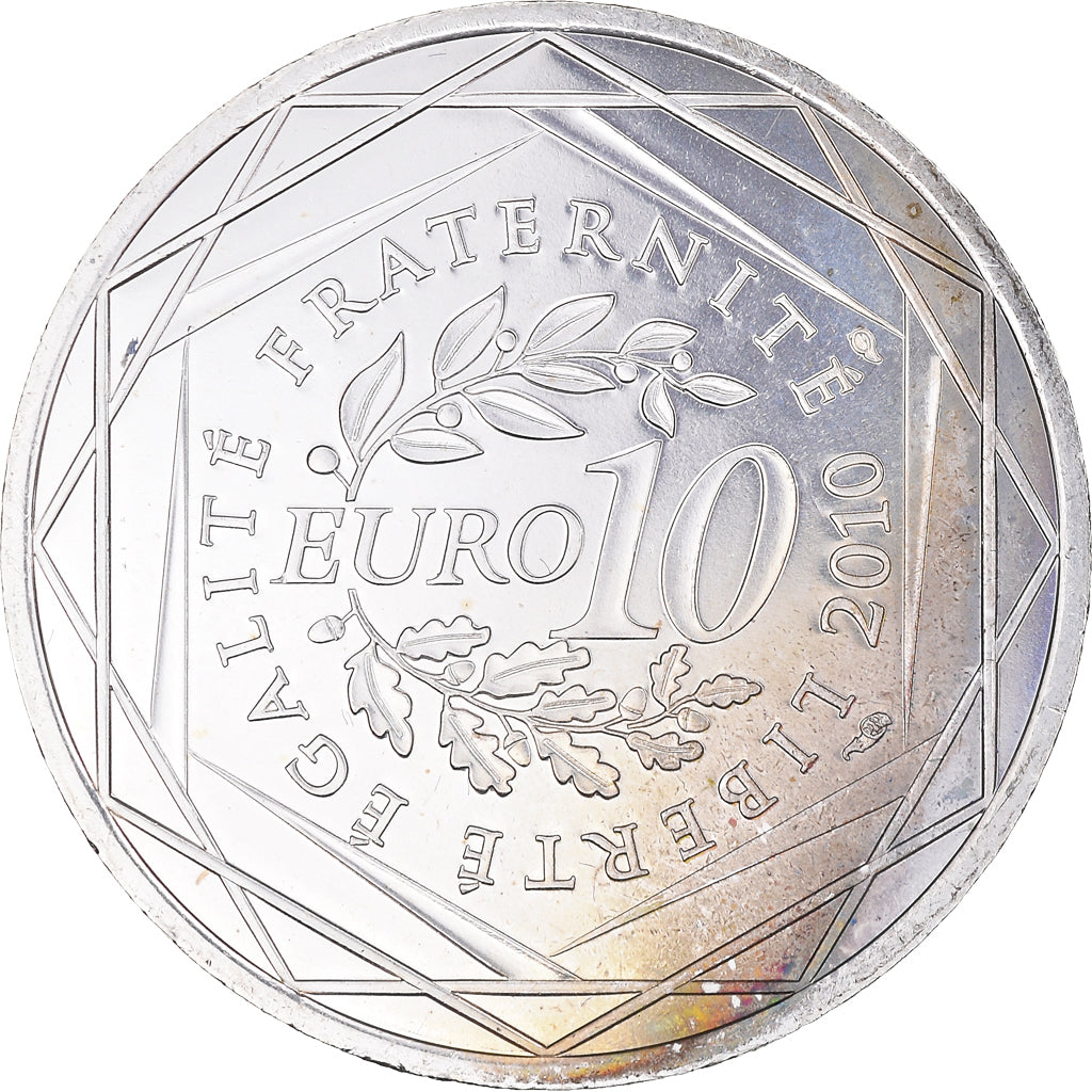 Frankreich, 10 Euro, Guadeloupe, Euros des régions, 2010, Paris, UNZ, Silber