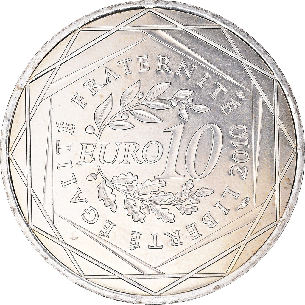 Francia, 10 Euro, Bretagne, Euros des régions, 2010, Paris, SPL, Argento
